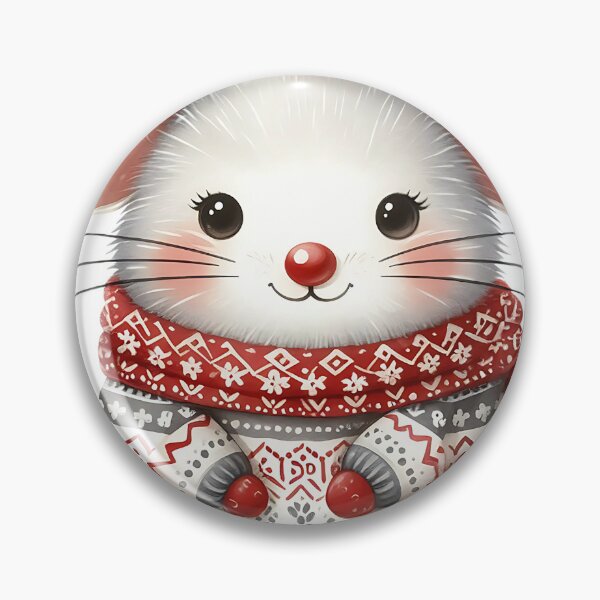 Item preview, A0553 Scandinavian Christmas Mouse – Charming Nordic-Themed Collectible, Perfect Holiday Gift, Festive Decor, Premium Quality Design designed and sold by angieart68.