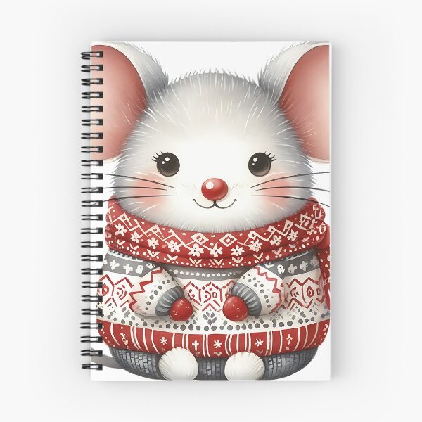 Item preview, A0553 Scandinavian Christmas Mouse – Charming Nordic-Themed Collectible, Perfect Holiday Gift, Festive Decor, Premium Quality Design designed and sold by angieart68.