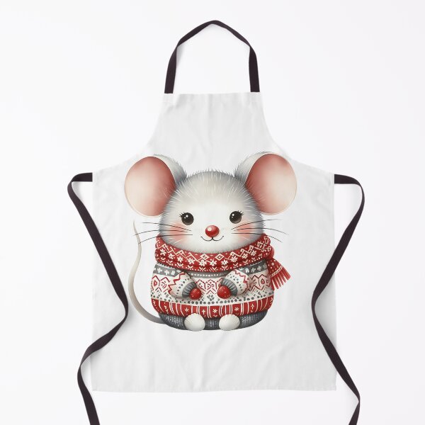 Item preview, A0553 Scandinavian Christmas Mouse – Charming Nordic-Themed Collectible, Perfect Holiday Gift, Festive Decor, Premium Quality Design designed and sold by angieart68.