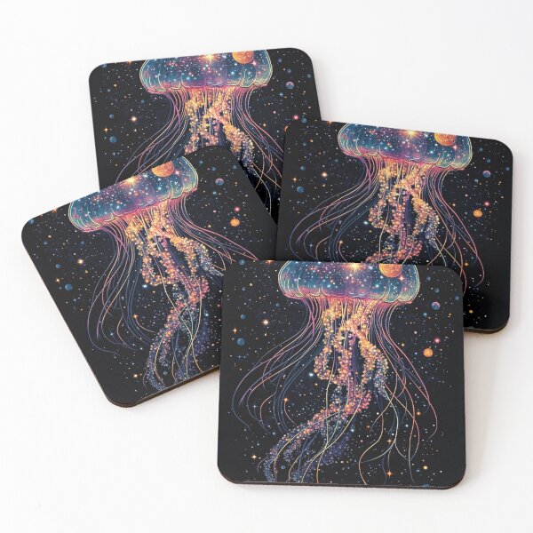Item preview, Celestial Jellyfish: A Cosmic Tapestry designed and sold by Creet-Design.