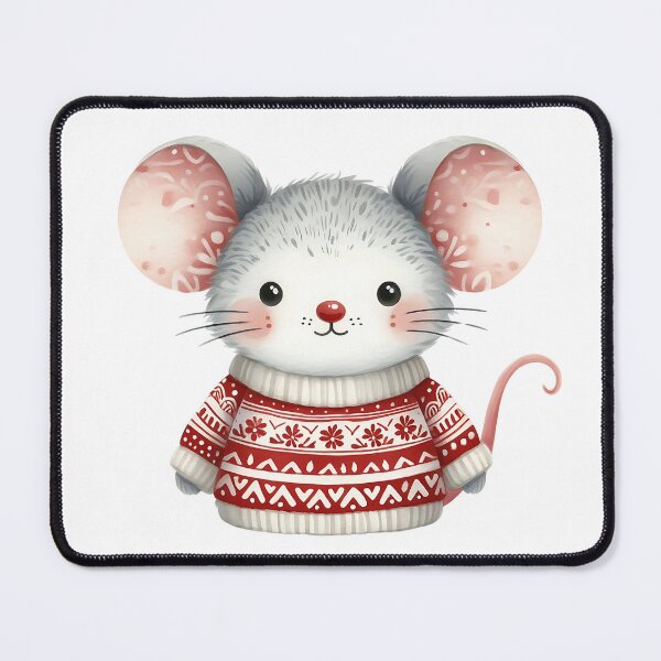 Item preview, A0553 Scandinavian Christmas Mouse – Charming Nordic-Themed Collectible, Perfect Holiday Gift, Festive Decor, Premium Quality Design designed and sold by angieart68.