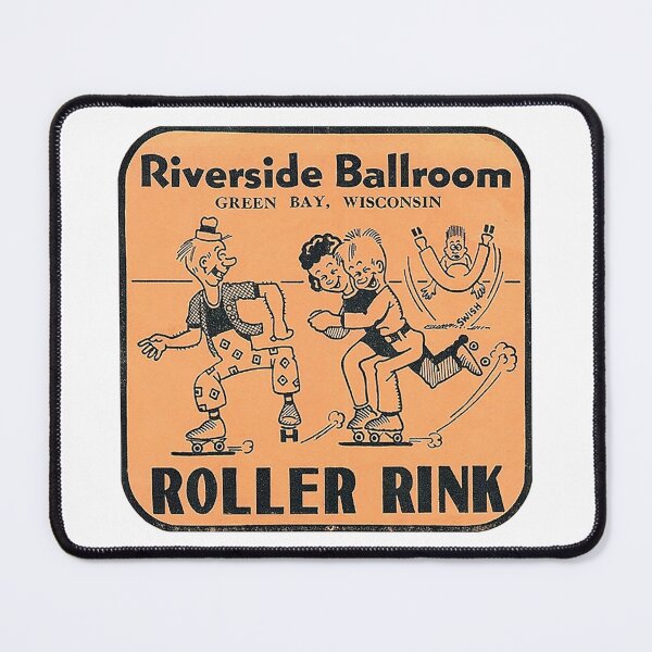 Item preview, Riverside Ballroom Green Bay Wisconsin Roller Skating Rink Sticker Decal Label designed and sold by tislord.