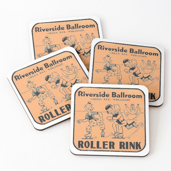 Item preview, Riverside Ballroom Green Bay Wisconsin Roller Skating Rink Sticker Decal Label designed and sold by tislord.