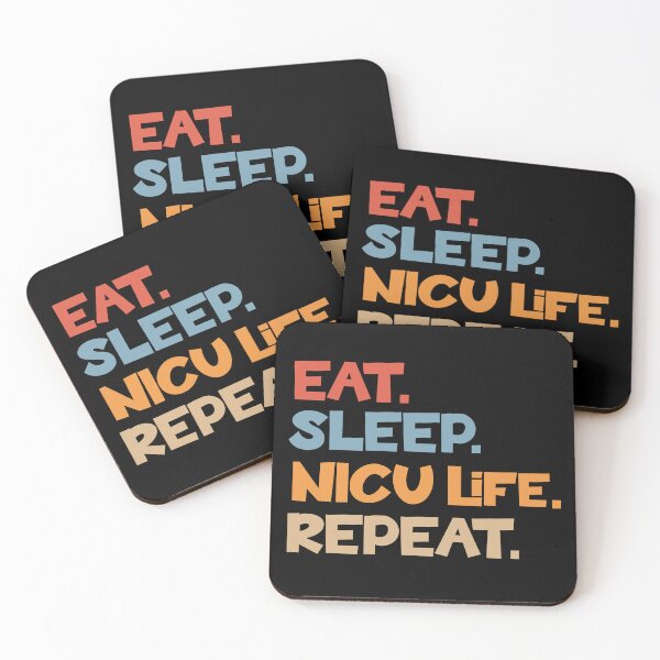 Item preview, Funny Eat Sleep NICU life Repeat Nurse Gift Idea Intensive Care Unit | neonatologist designed and sold by HosvPrint .s.