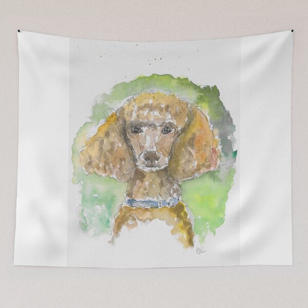 Item preview, Standard Poodle portrait designed and sold by DebTheZeb.