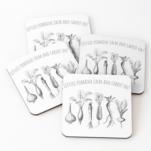 Item preview, Vegetable Puns || Lettuce romaine calm and carrot on! designed and sold by MarElfArtelier.