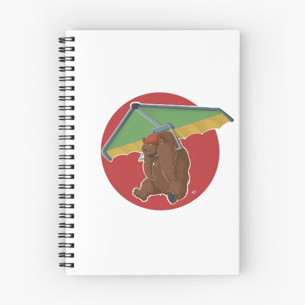 Item preview, Hang Gliding Bear - Red Background designed and sold by Robo49250.