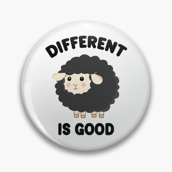 Item preview, Different is Good Black Sheep Funny designed and sold by PolyPixel.