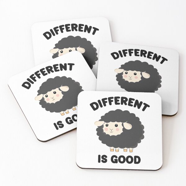 Item preview, Different is Good Black Sheep Funny designed and sold by PolyPixel.