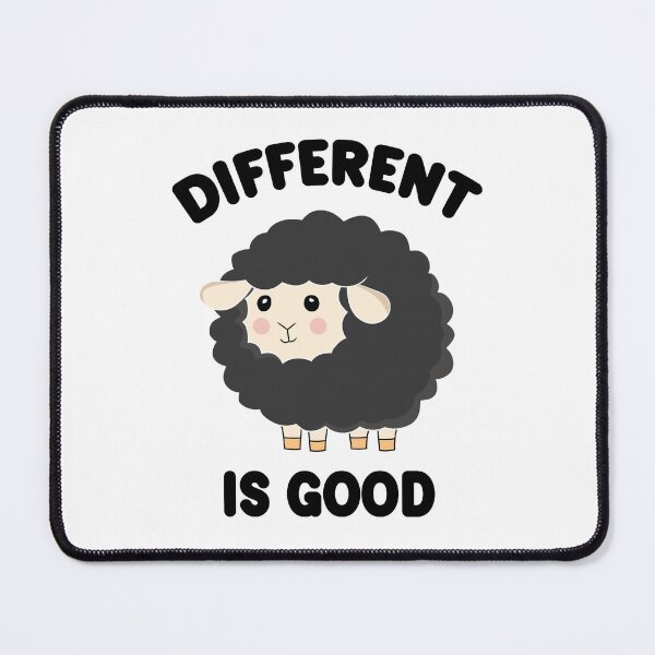 Item preview, Different is Good Black Sheep Funny designed and sold by PolyPixel.