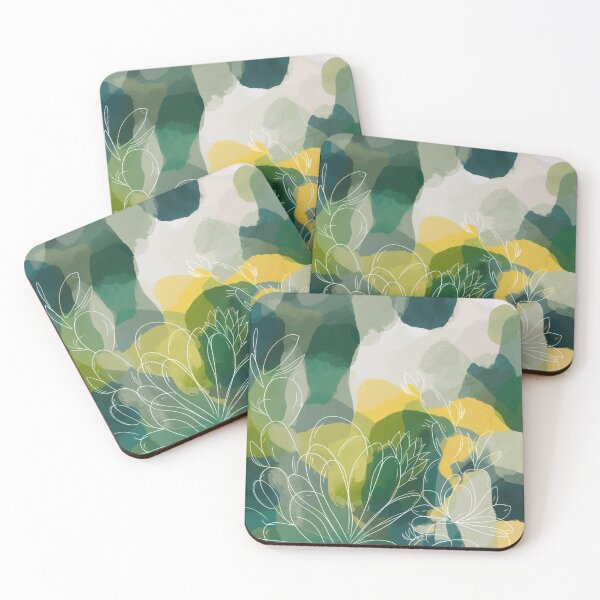 Item preview, Modern Abstract Plant Art - Vibrant Green designed and sold by WildStroke.