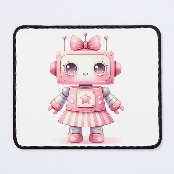 Item preview, A0565 Pink Robot Adventures – Adorable Robot-Themed Collectible, Fun Gift for Kids and Adults, Unique Decor, Premium Quality Design designed and sold by angieart68.