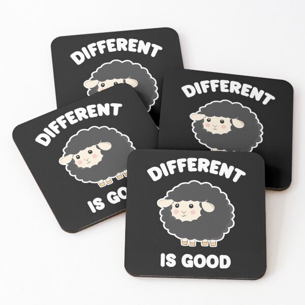 Item preview, Different is Good Black Sheep Funny designed and sold by PolyPixel.