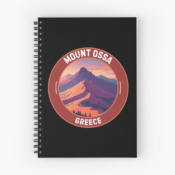 Item preview, Mount Ossa in Greece Retro Art Travel Badge designed and sold by MaateoDesign.