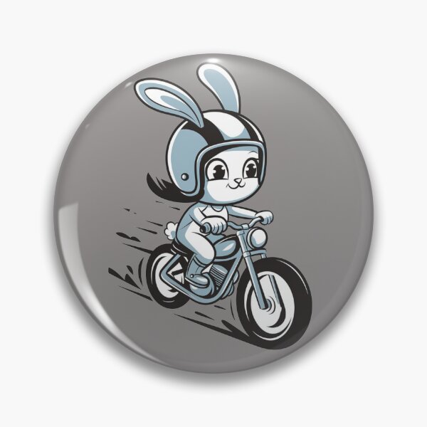 Item preview, Follow The White Rabbit Motorabbit Bunny Hare Follow Me Motogirl Motorcycle Girl Rabbit With Helmet designed and sold by Cr320.