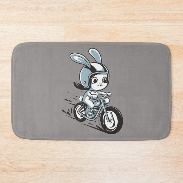 Item preview, Follow The White Rabbit Motorabbit Bunny Hare Follow Me Motogirl Motorcycle Girl Rabbit With Helmet designed and sold by Cr320.