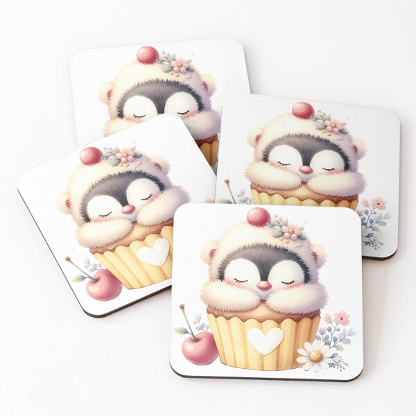Item preview, A0566 Penguin Sleeping on Cupcake – Adorable Penguin-Themed Collectible, Unique Decor for Home, Fun Gift Idea, Premium Quality Design designed and sold by angieart68.