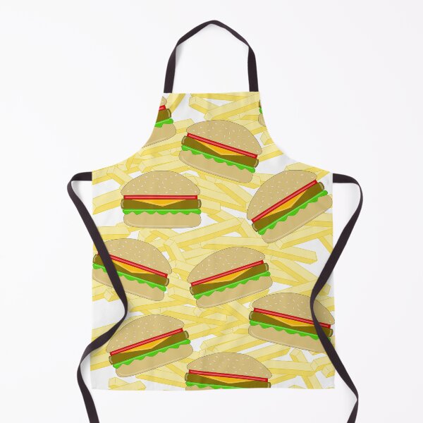 Item preview, Cheeseburgers And French Fries Fast Food Take Out Pattern designed and sold by Sartoris Art.