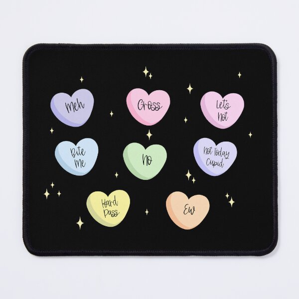 Item preview, Anti-Valentine’s Day Hearts (dark background) designed and sold by JMDesignHouse.