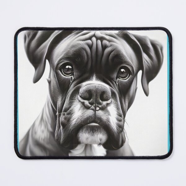 Item preview, Boxer Dog Pencil and Ink Portrait designed and sold by CattyCornerPOD.