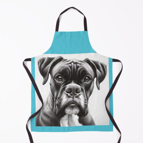 Item preview, Boxer Dog Pencil and Ink Portrait designed and sold by CattyCornerPOD.