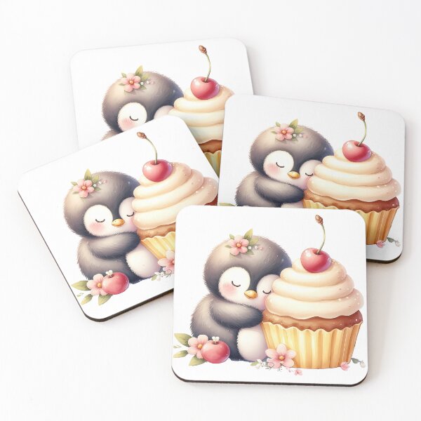 Item preview, A0566 Penguin Sleeping on Cupcake – Adorable Penguin-Themed Collectible, Unique Decor for Home, Fun Gift Idea, Premium Quality Design designed and sold by angieart68.
