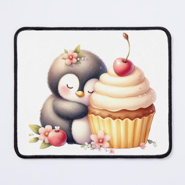 Item preview, A0566 Penguin Sleeping on Cupcake – Adorable Penguin-Themed Collectible, Unique Decor for Home, Fun Gift Idea, Premium Quality Design designed and sold by angieart68.