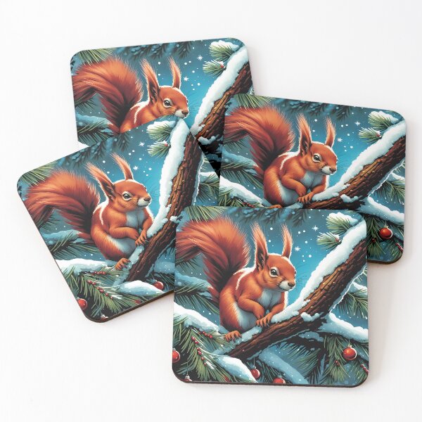 Item preview, Red Squirrel in a Christmas Tree designed and sold by Colin Bentham.
