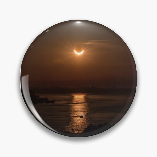 Item preview, Solar Eclipse 2019 Over Paraná River at Sunset – Nature Photography designed and sold by Diegope.
