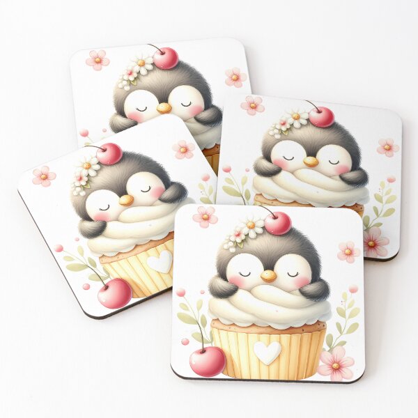 Item preview, A0566 Penguin Sleeping on Cupcake – Adorable Penguin-Themed Collectible, Unique Decor for Home, Fun Gift Idea, Premium Quality Design designed and sold by angieart68.