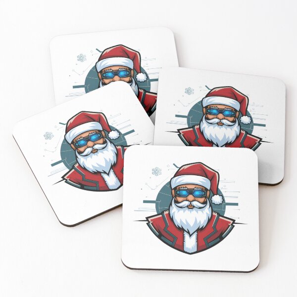 Item preview, Cyber Santa with Futuristic Glasses and Tech-Inspired Outfit designed and sold by lubushop1.