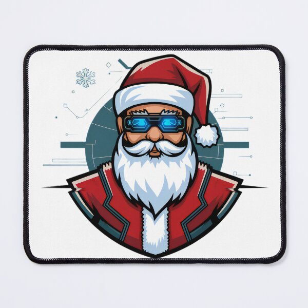 Item preview, Cyber Santa with Futuristic Glasses and Tech-Inspired Outfit designed and sold by lubushop1.