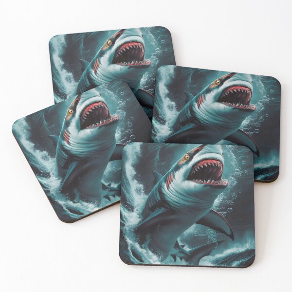 Item preview, Dangerous shark. designed and sold by MyHappyArtShop.