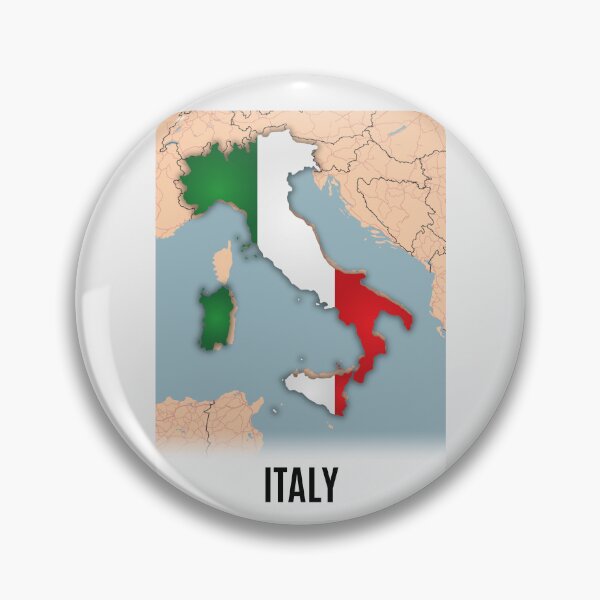 Item preview, Modern Italy Flag Map Art – Geography Poster & Wall Decor 3D designed and sold by Psycho-Crazy.