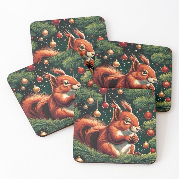Item preview, Red Squirrel in a Christmas Tree designed and sold by Colin Bentham.