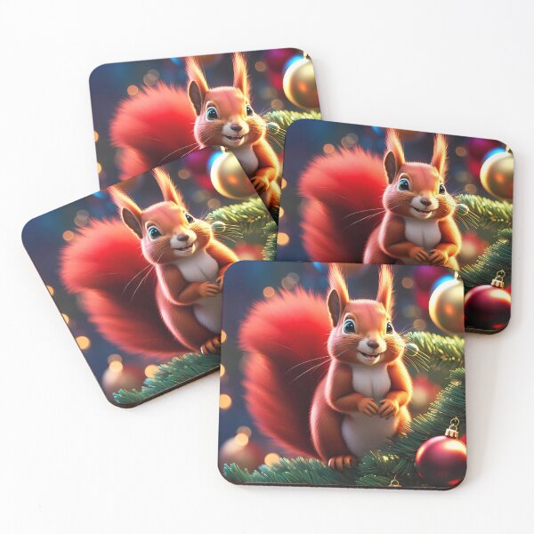Item preview, Red Squirrel in a Christmas Tree designed and sold by Colin Bentham.