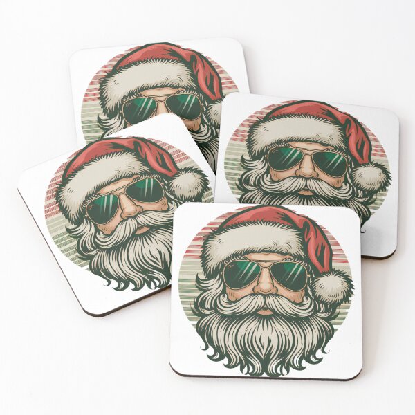 Item preview, Retro Santa with Aviator Sunglasses designed and sold by AIARTIST1.