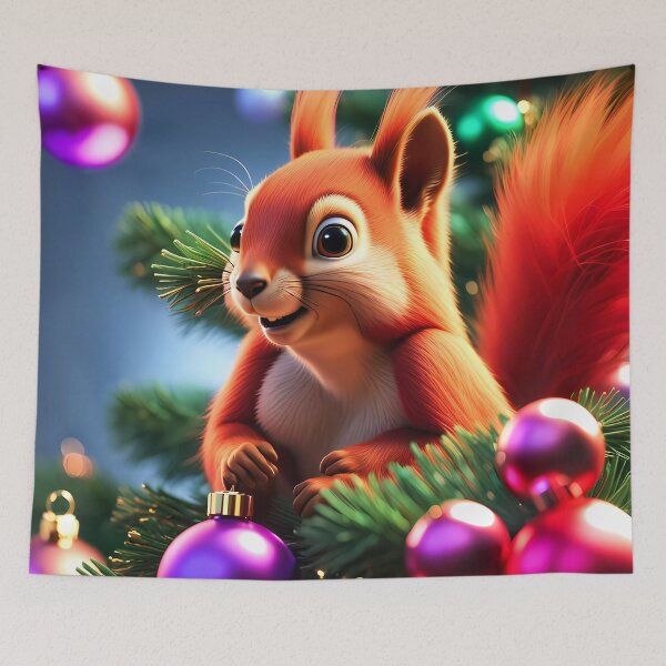 Item preview, Red Squirrel in a Christmas Tree designed and sold by Colin Bentham.