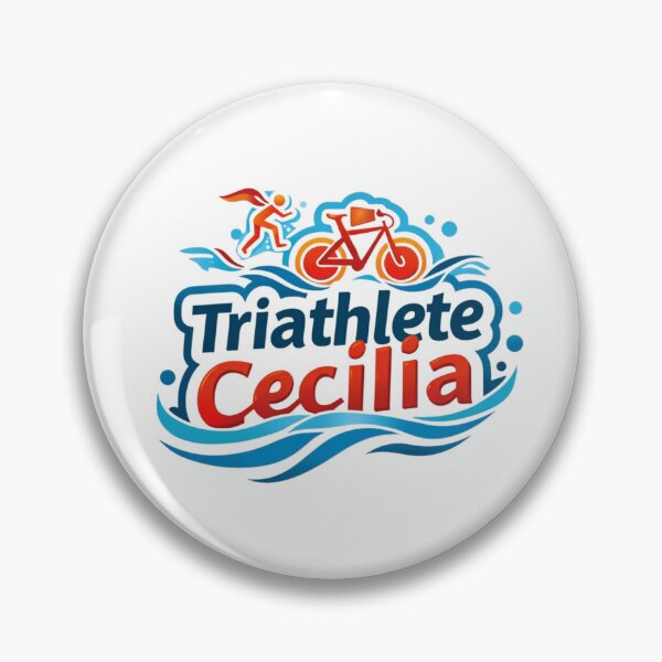 Item preview, Dynamic Triathlete Cecilia - Swim, Bike, Run designed and sold by Triathlongram.