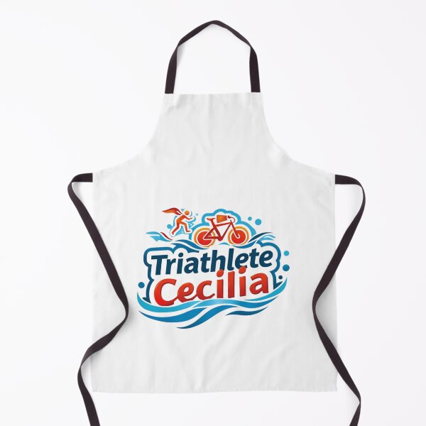Item preview, Dynamic Triathlete Cecilia - Swim, Bike, Run designed and sold by Triathlongram.