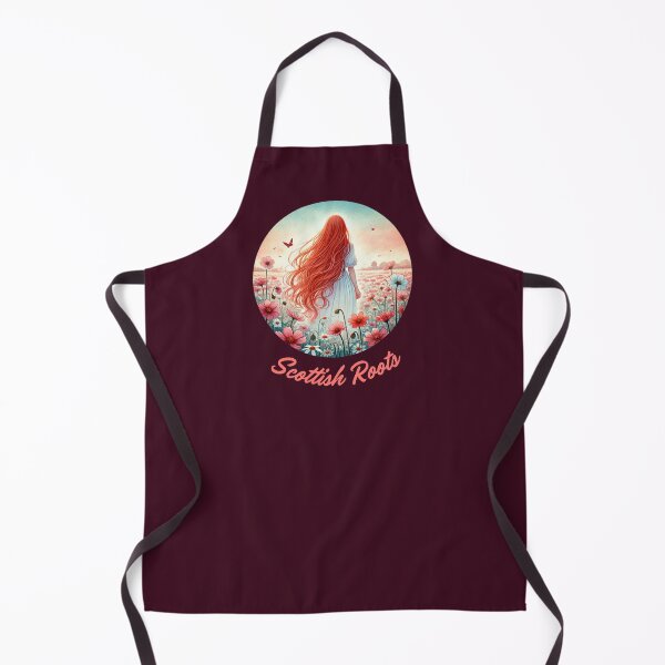Item preview, Scottish roots, a beautiful ginger haired girl watercolor style designed and sold by coloursforkids.