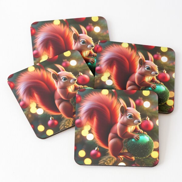 Item preview, Red Squirrel in a Christmas Tree designed and sold by Colin Bentham.