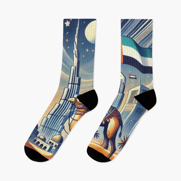 Item preview, Dubai Skyline Wonders: Seamless Camel and City Pattern designed and sold by Imaginarium of Chaos falcon88 .