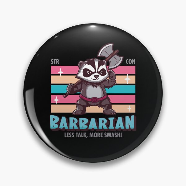 Item preview, DnD Barbarian Kawaii designed and sold by sunburstrpg.