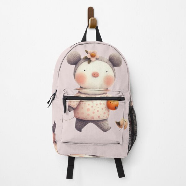 Item preview, soft watercolor cute funny pig wears a polka dot sweater designed and sold by ideandesign.