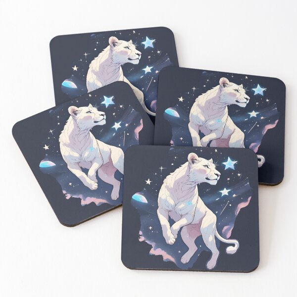 Item preview, White Lioness in the Stars designed and sold by CreatureZDesign.