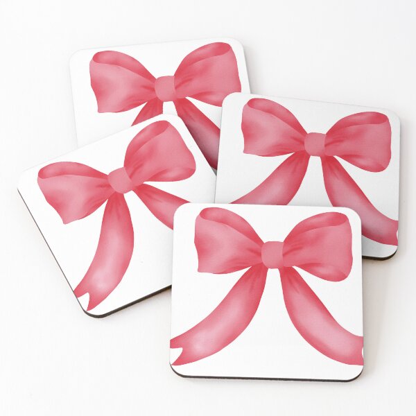 Item preview, red watercolor bow designed and sold by Coastal Garden Design Studio.