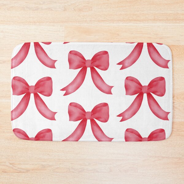 Item preview, red watercolor bow designed and sold by Coastal Garden Design Studio.