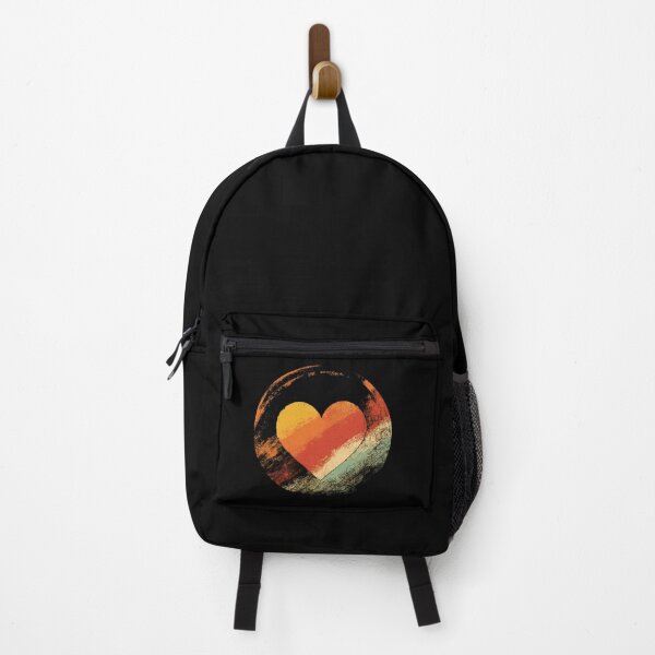 Item preview, Colorful Heart Artwork with Vintage Retro Grunge Style designed and sold by MOONE FLOWER.