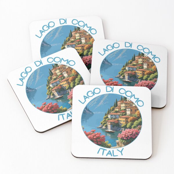 Item preview, Lago di Como in Italy Retro Art Travel Emblem designed and sold by MaateoDesign.